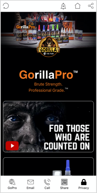 H.B. Fuller GorillaPro — built with Tapps